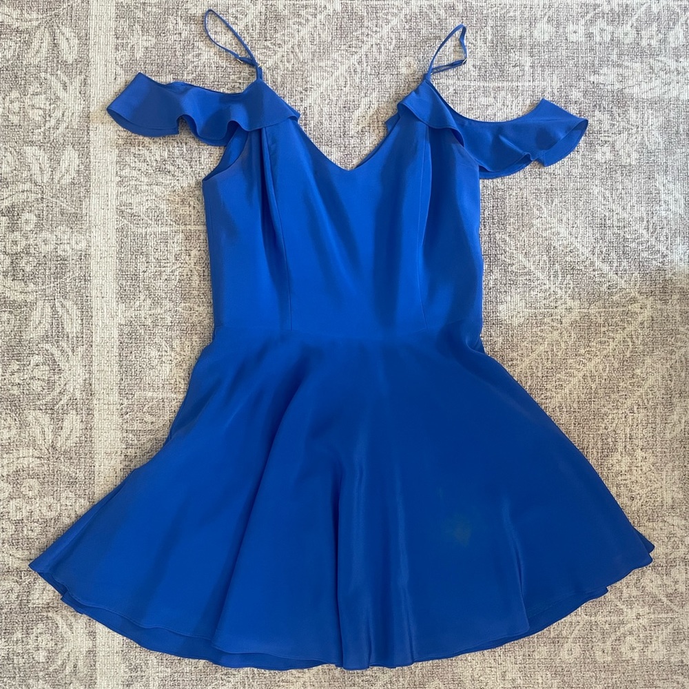 Amanda Uprichard Blue Mini Dress